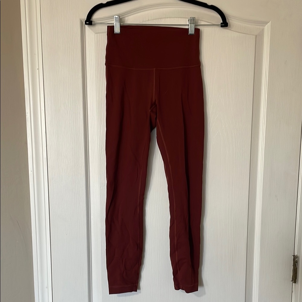 Wunder Under Lululemon Athletica Red Leggings